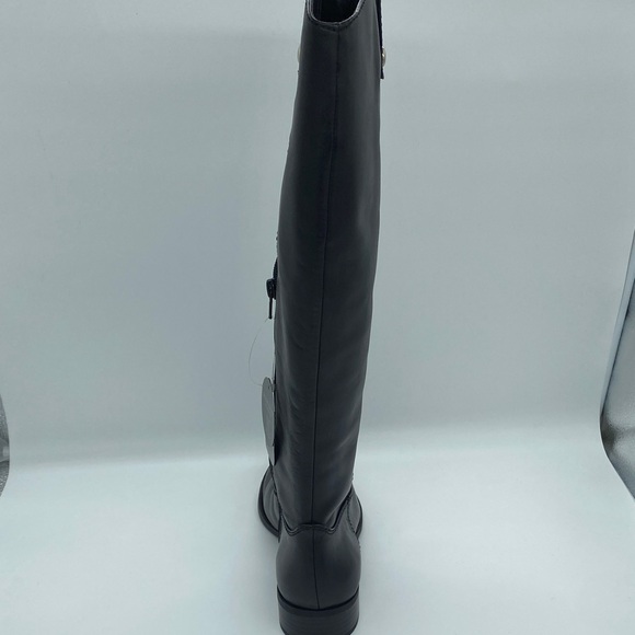 INC Fawne Black Leather Knee-High Boots - Picture 6 of 11